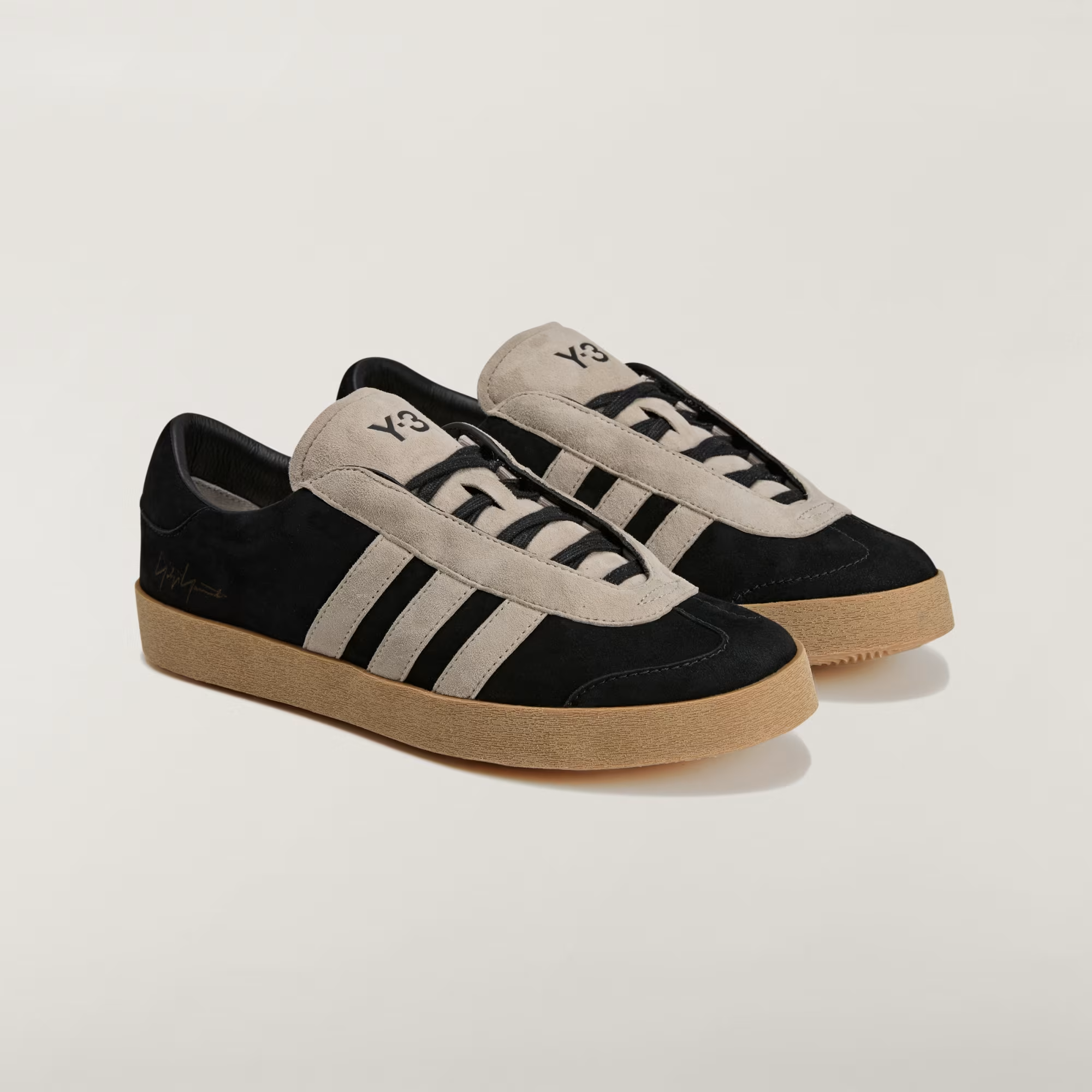 Alternative view of Giày Adidas Y-3 Gazelle 'Black Light Brown' KI4340