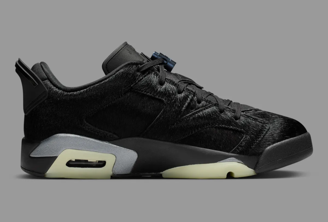 Alternative view of Giày Nike Air Jordan 6 Retro Low 'Blackout' IO9786-001