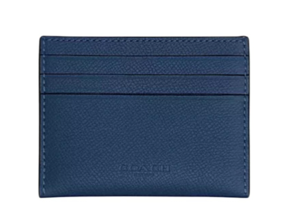 Alternative view of Ví Coach Leather Card Case 'Blue' CL253-DEB