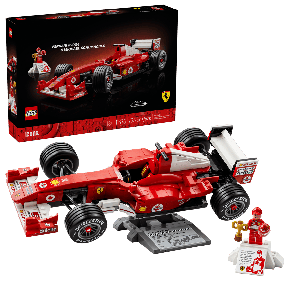 Alternative view of Mô Hình Lego Ferrari F2004 & Michael Schumacher 11375