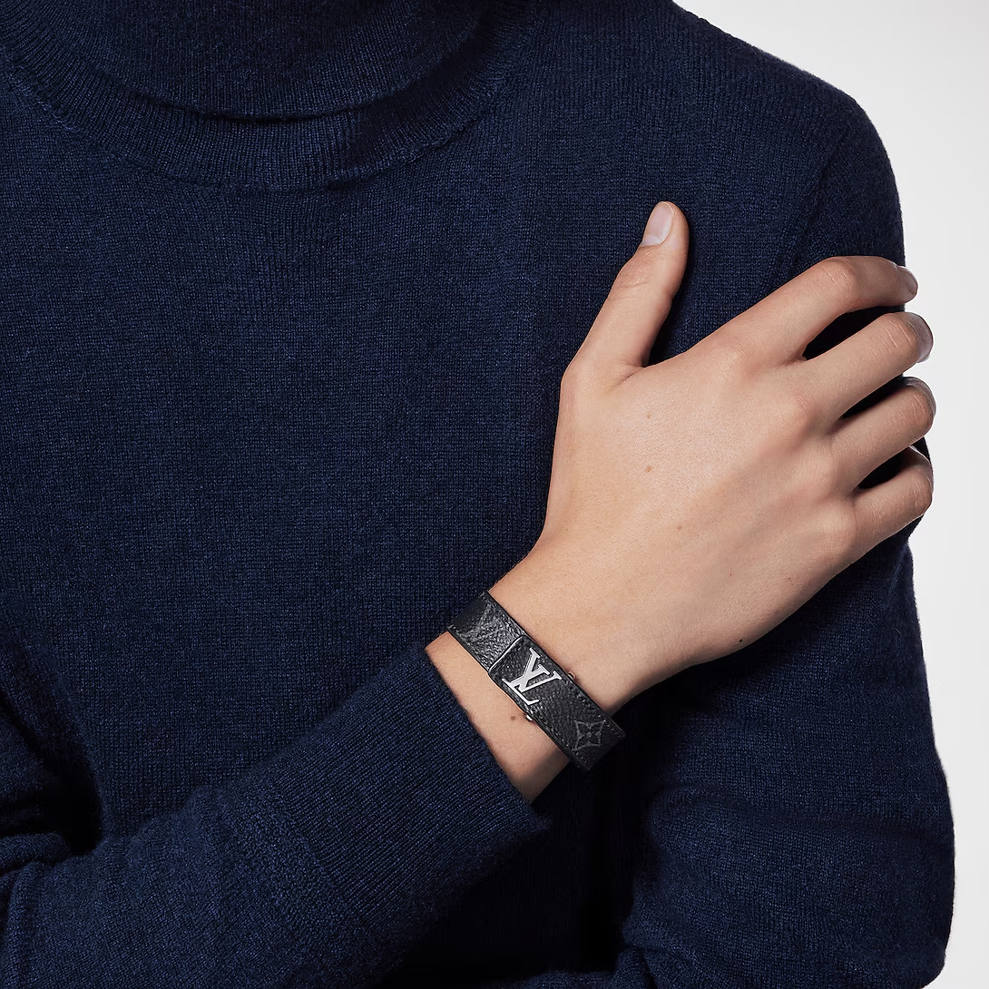 Alternative view of Vòng Louis Vuitton Slim Bracelet Monogram 'Black' M6456