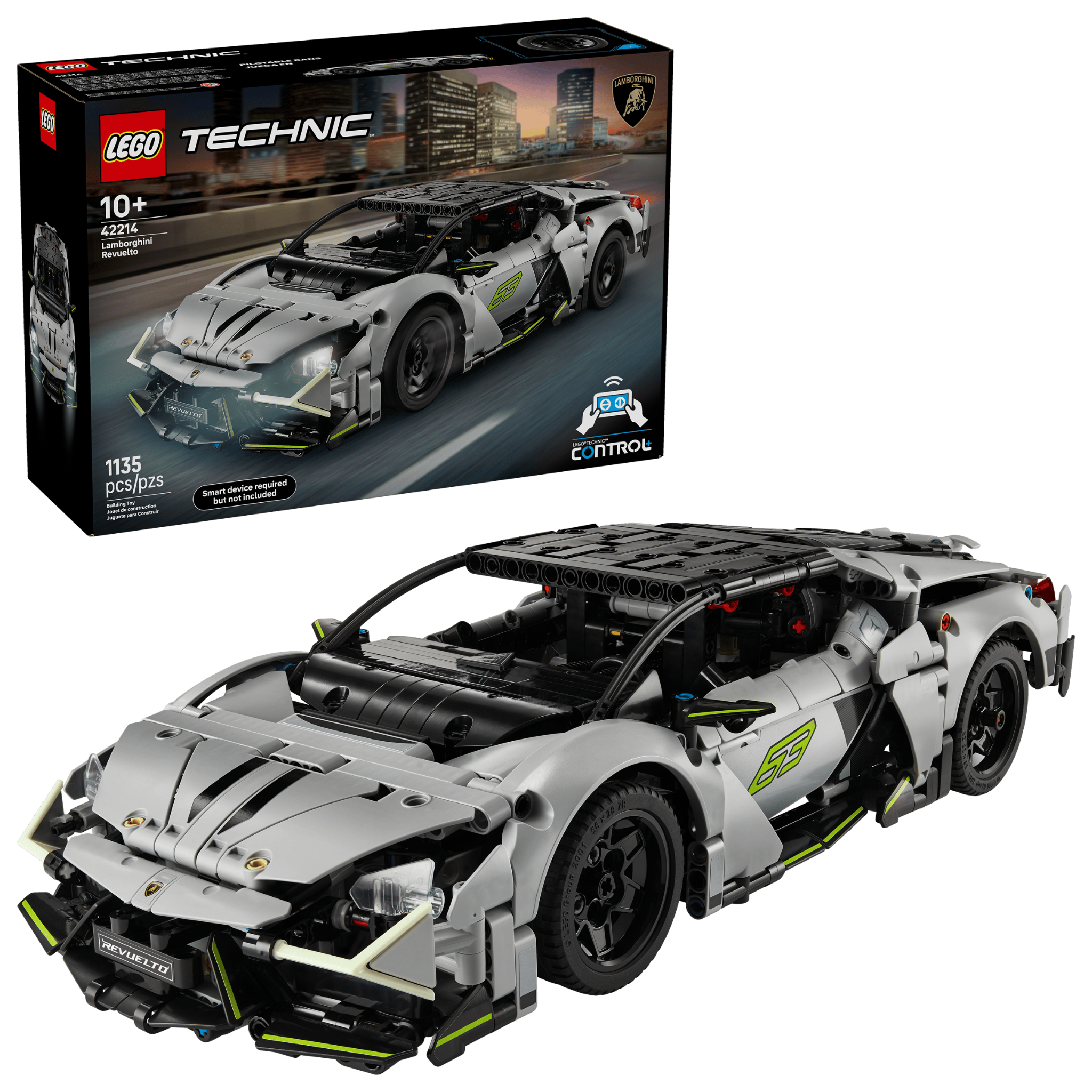 Alternative view of Mô Hình Lego Lamborghini Revuelto Super Sports Car 'Silver' 42214