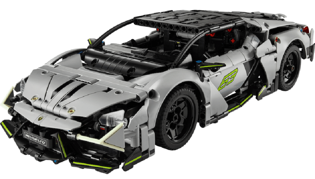 Mô Hình Lego Lamborghini Revuelto Super Sports Car 'Silver' 42214
