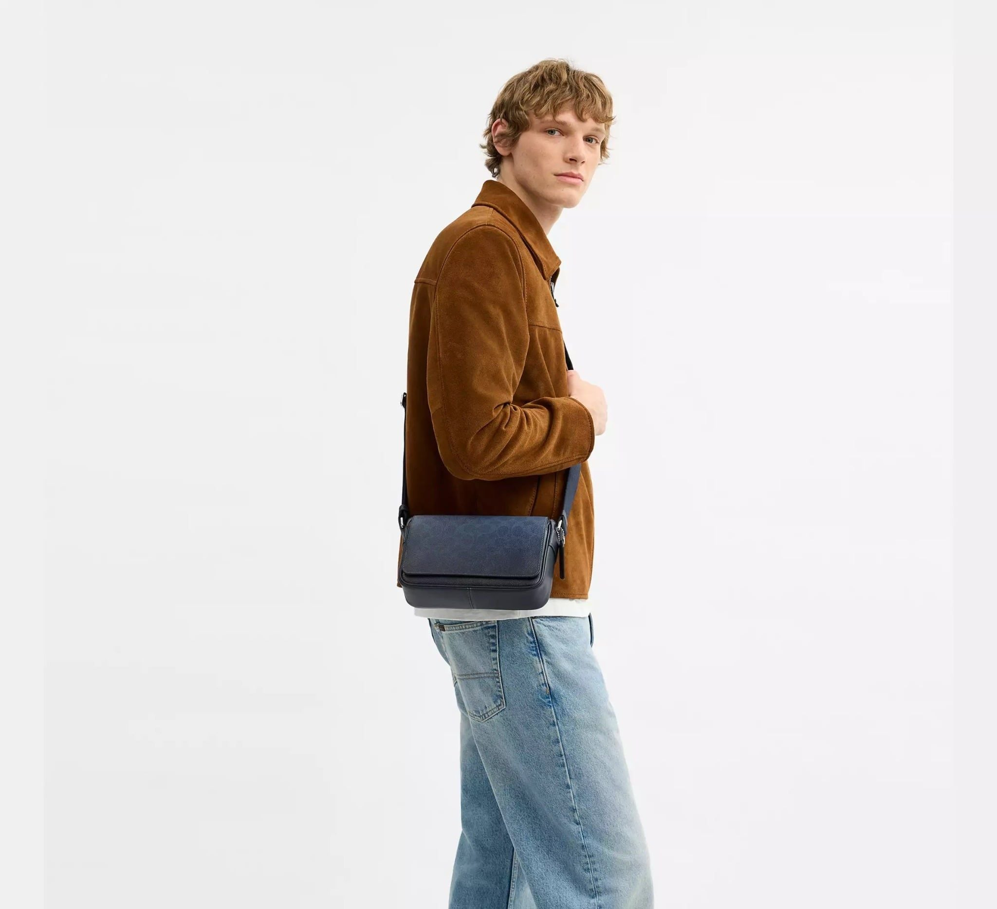 Alternative view of Túi Coach Jack Small Flap Crossbody Bag 'Blue' CDZ98-SVBL