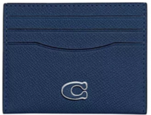 Ví Coach Leather Card Case 'Blue' CL253-DEB