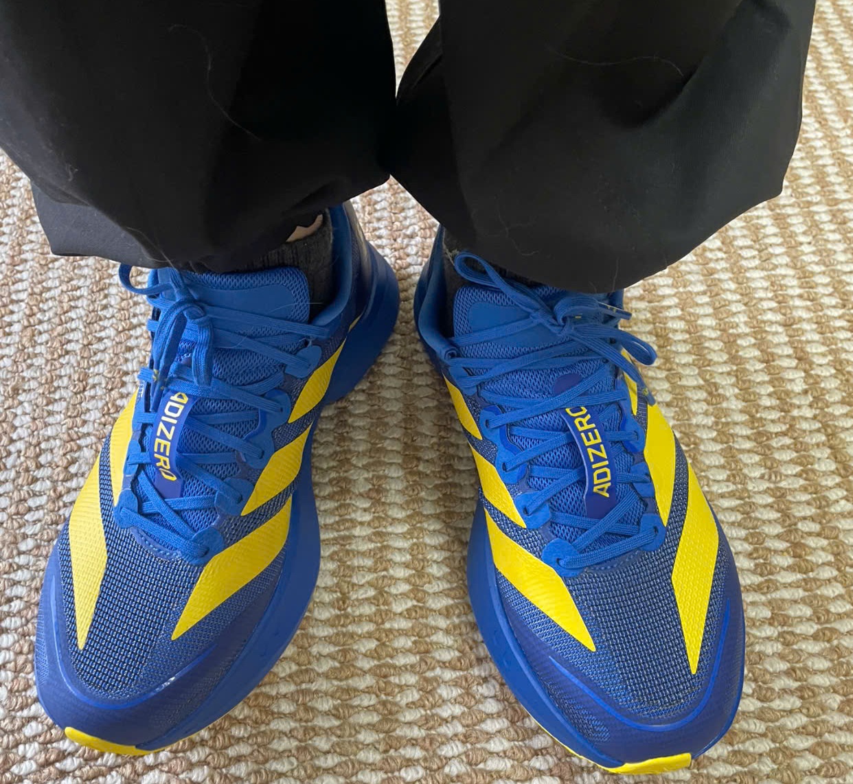 Alternative view of Giày Adidas Adizero Boston 13 'Blue Yellow' KK4238