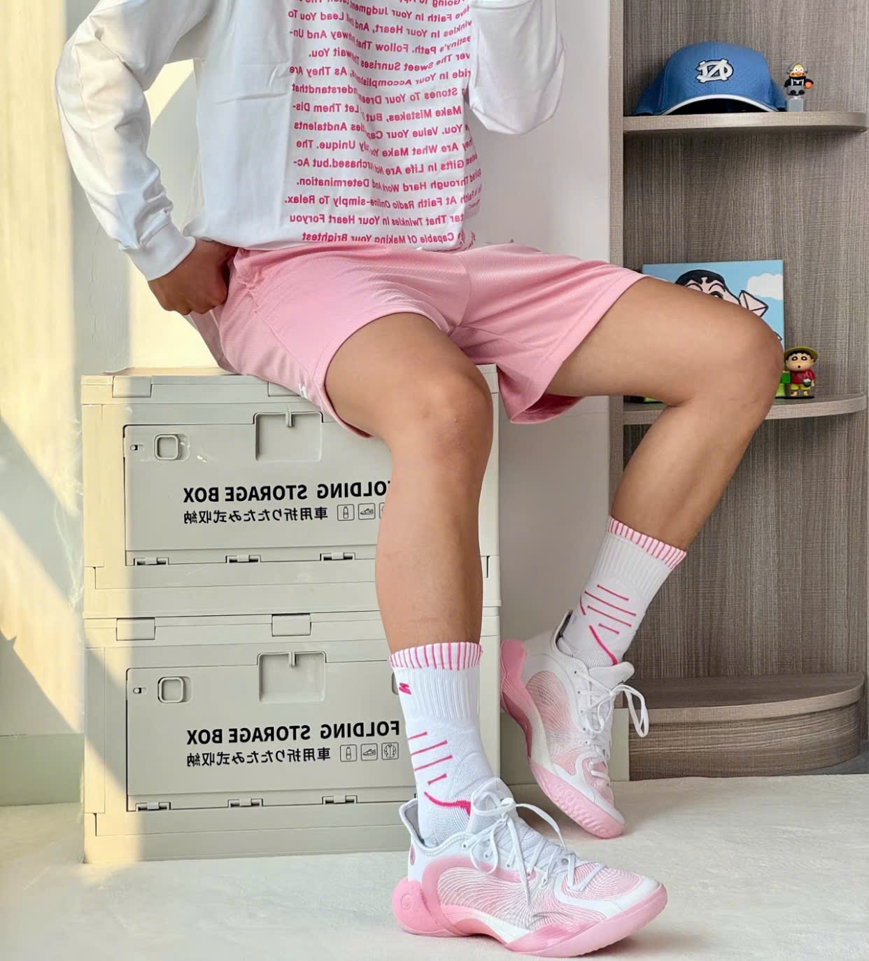 Alternative view of Giày Anta 3 Point 2nd Generation 'Pink' 912511106S-2