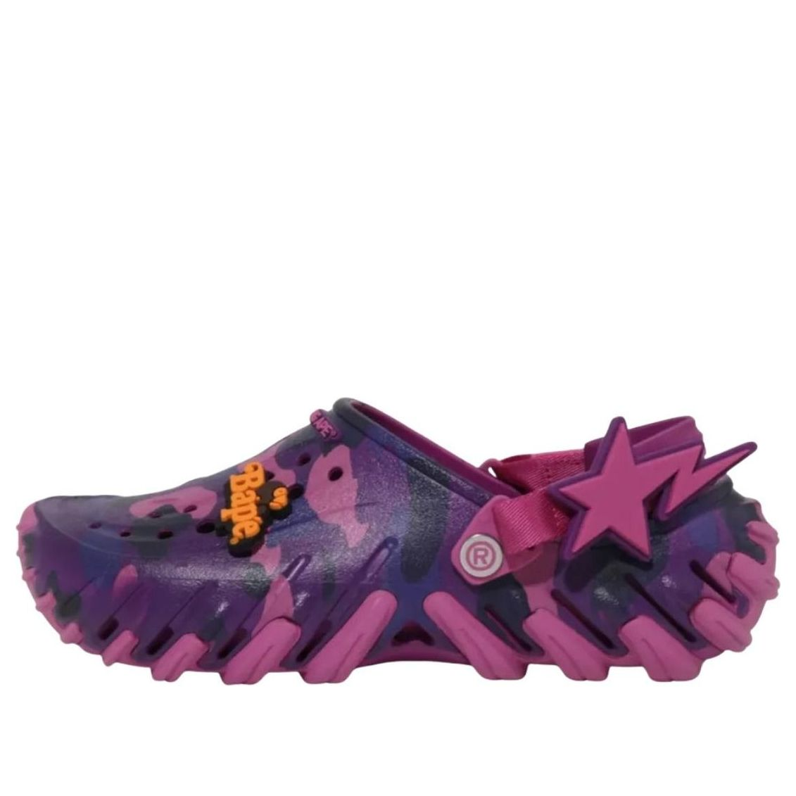 Alternative view of Dép Crocs Echo RO Clog 'Bape Grapeberry Camo' 213140-5BV
