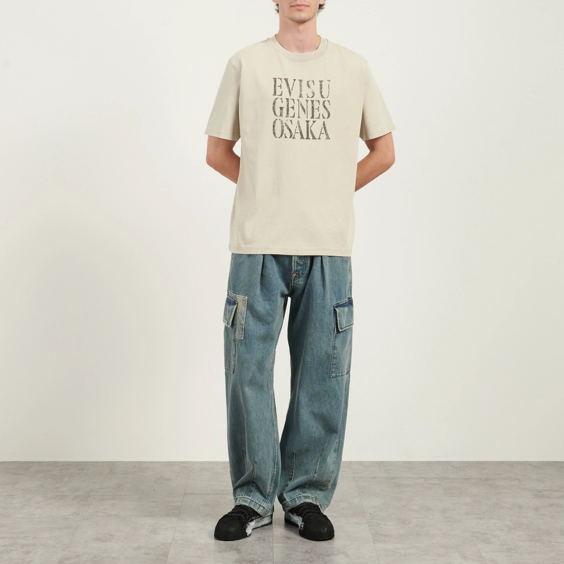Alternative view of Áo Evisu Osaka 'Beige' 2EAEJM5TS6111RXCT-ECUX