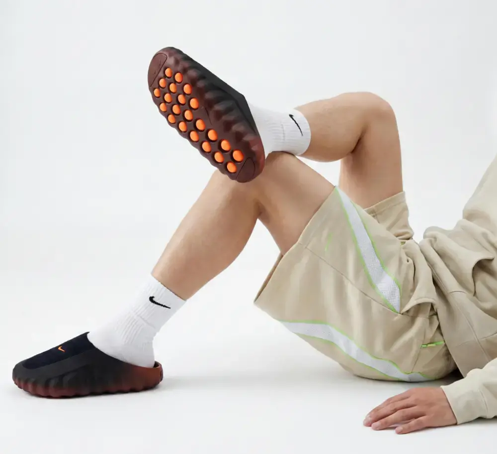 Alternative view of Dép Nike Mind 001 Flyknit Slide 'Bronze Orange' IR2175-200
