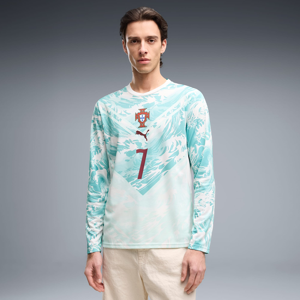 Alternative view of Áo Puma Portugal Away Cr7 Long Sleeve ‘Blue’ 788147-77