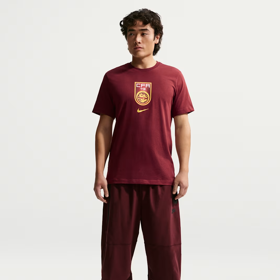 Alternative view of Áo Nike China CFA Crest T-Shirt 'Team Red' IH2176-677