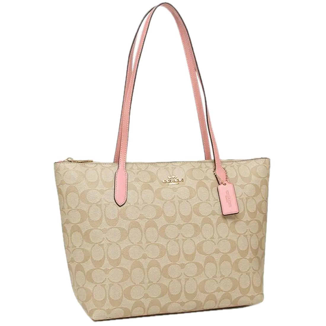 Túi Coach Zip Top Tote Shoulder Bags 'Light Khaki' 4455-IMSDJ
