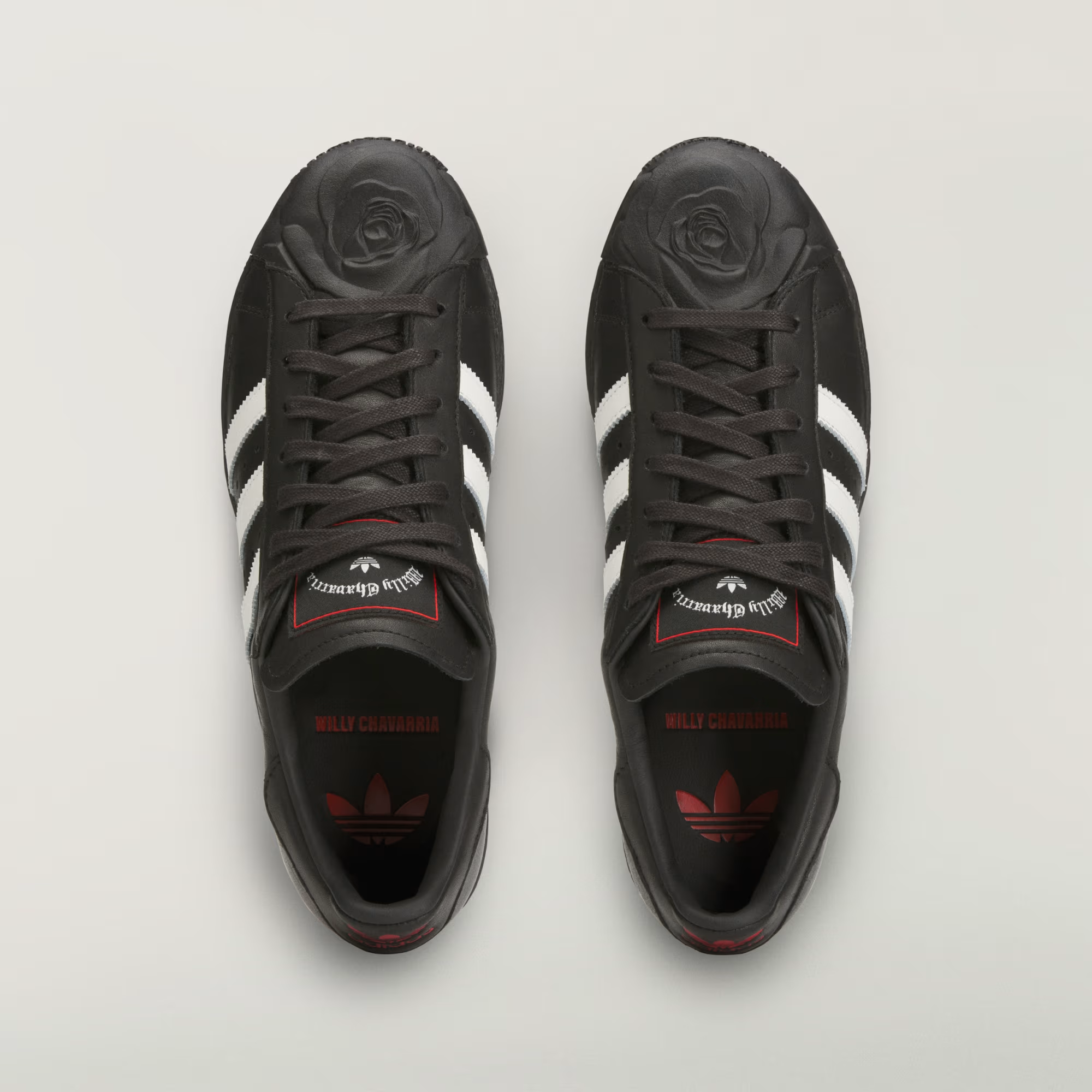 Alternative view of Giày Adidas Superstar 'Rose Black White Red' KI5156