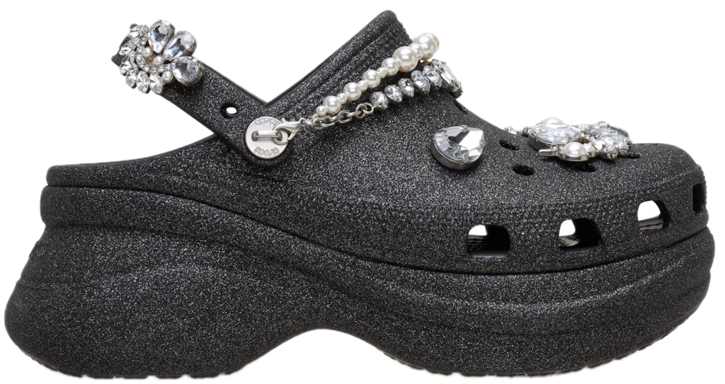Dép Crocs Classic Bae Clog 'Wedding Glitter Black' 211978-001