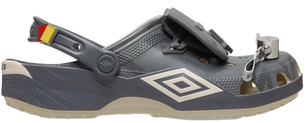 Dép Crocs Classic Clog 'Umbro Bone Slate Grey' 213397