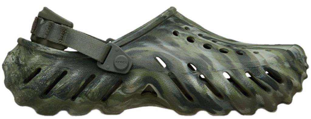 Dép Crocs Echo Clog 'Marbled Dusty Olive' 208454-3N4