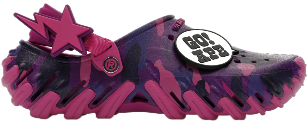 Dép Crocs Echo RO Clog 'Bape Grapeberry Camo' 213140-5BV
