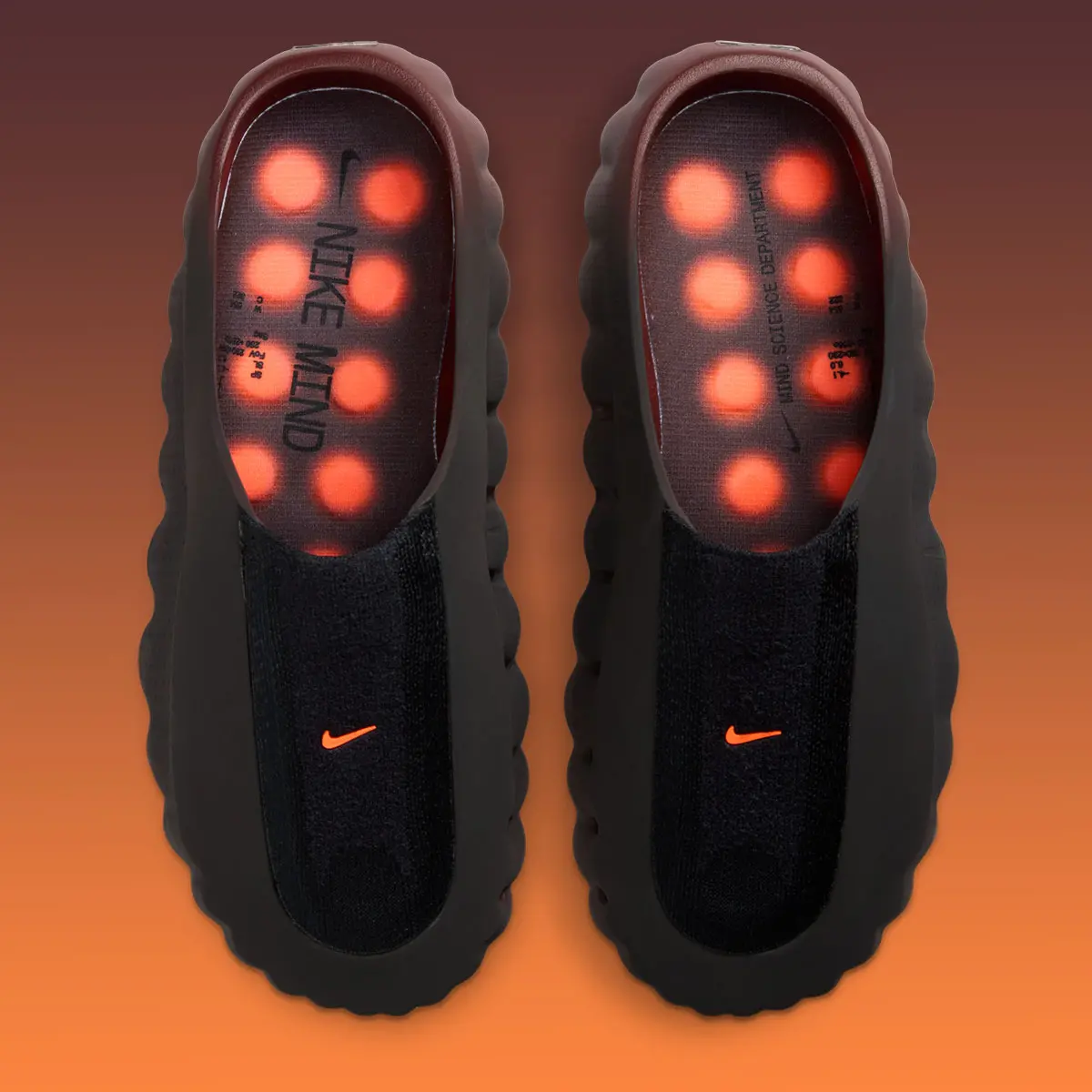 Alternative view of Dép Nike Mind 001 Flyknit Slide 'Bronze Orange' IR2175-200