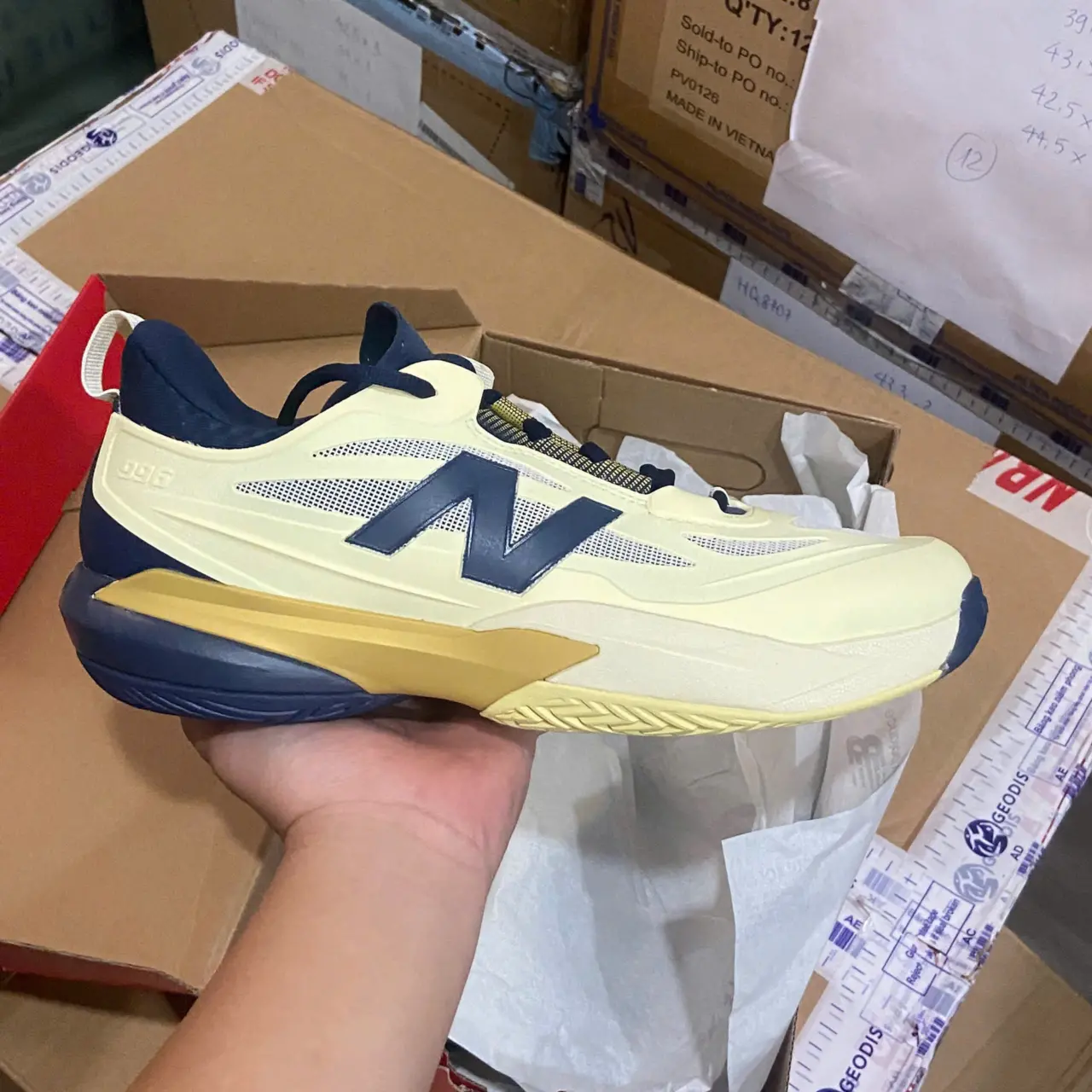 Alternative view of Giày New Balance 996 Tennis 'Blue Yellow' MH99643D