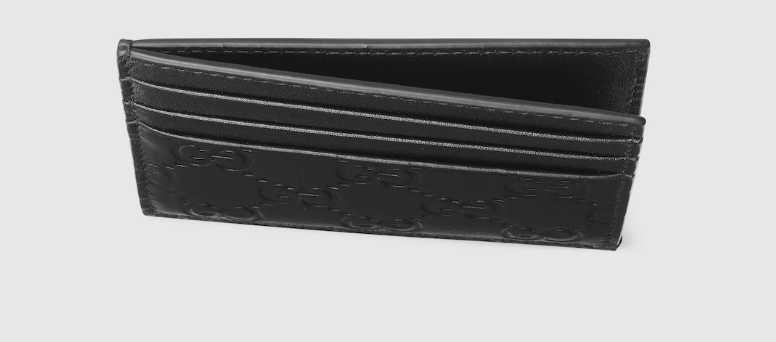 Alternative view of Ví Gucci GG Emblem Card Holder 'Black' 850187-AAFDV-1000