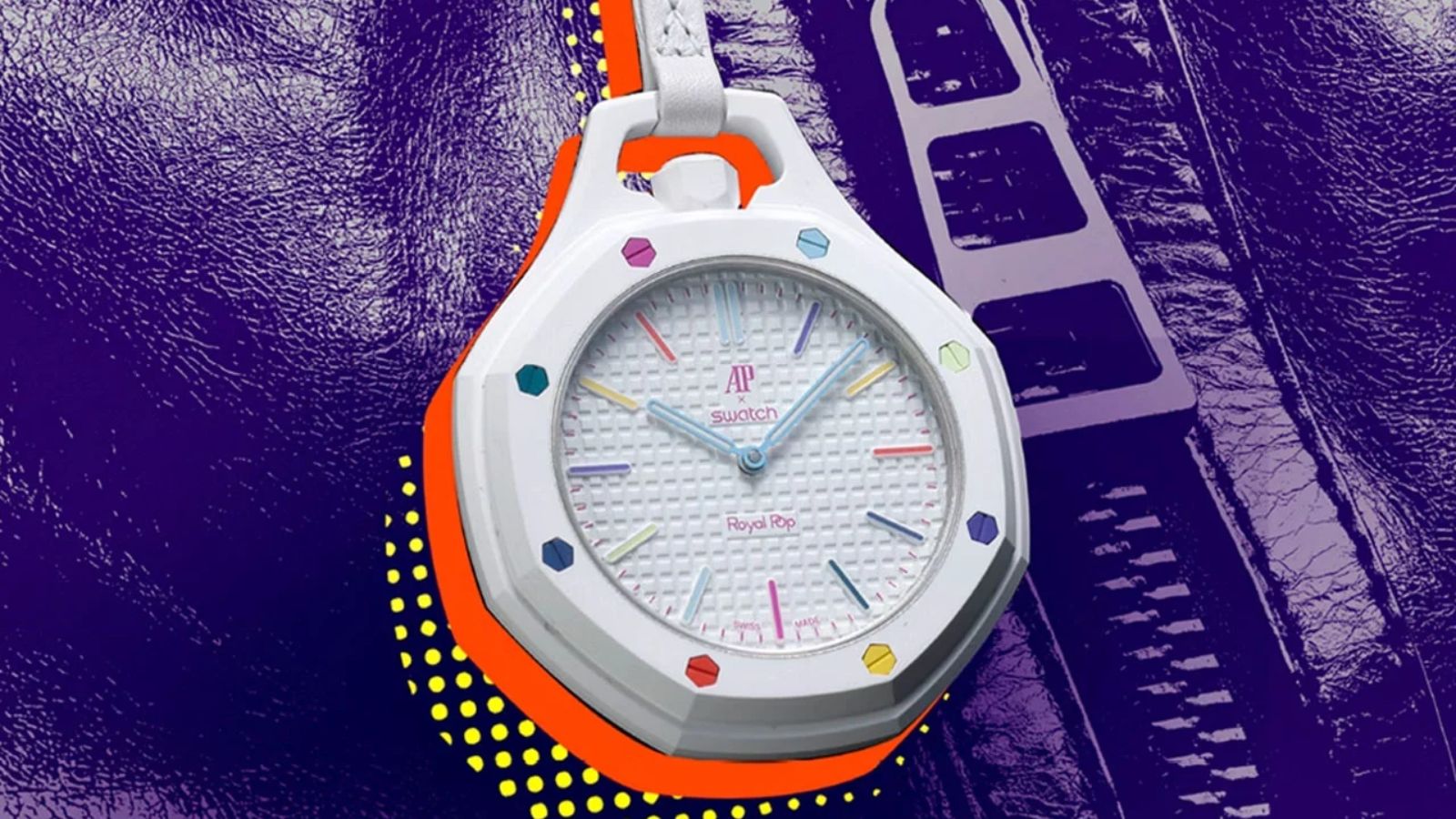 Hinh anh 3: Dong ho Audemars Piguet x Swatch Royal Pop voi thiet ke mau sac
