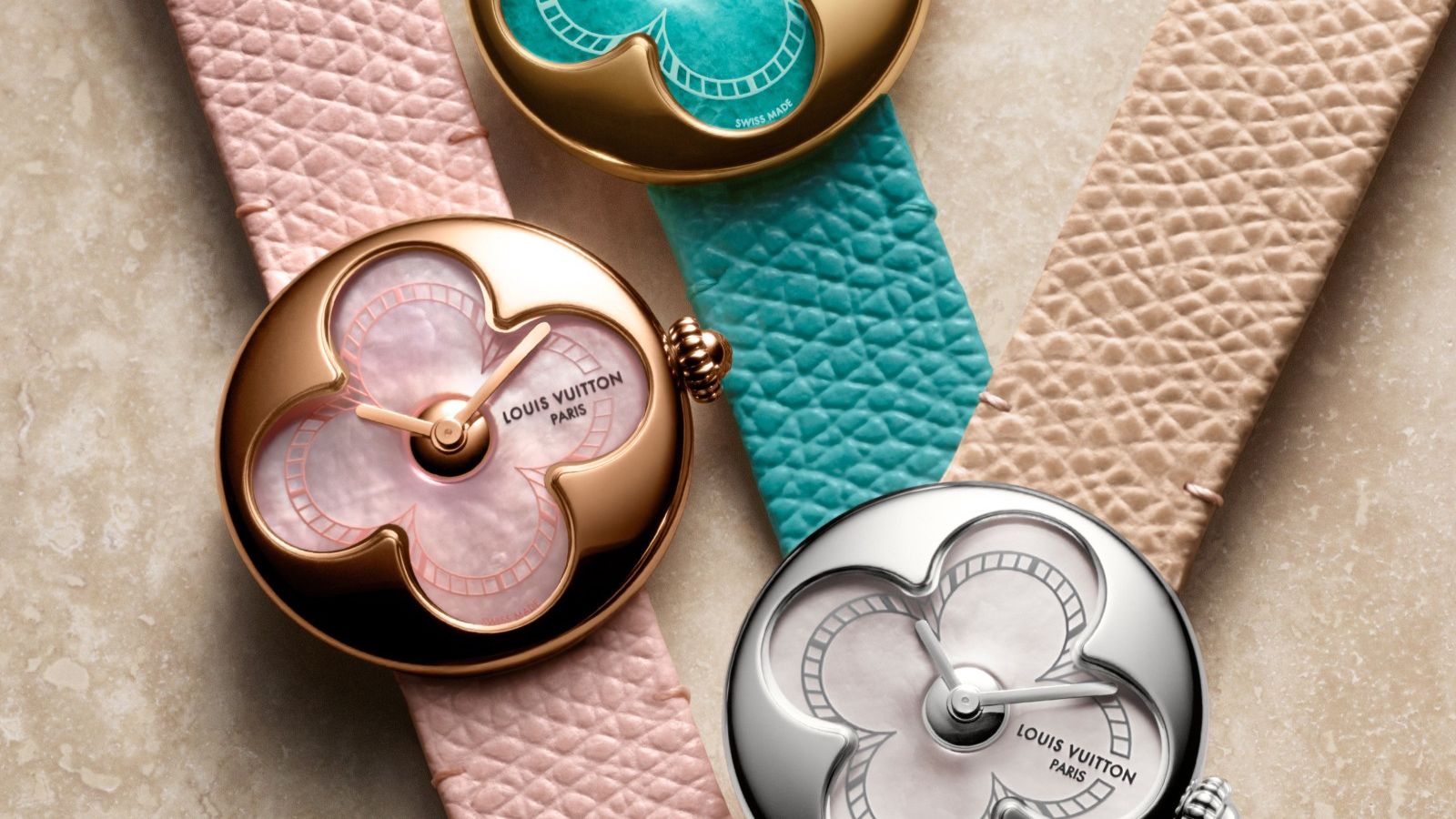 Hinh anh 1: Dong ho Louis Vuitton Color Blossom voi thiet ke Monogram Flower