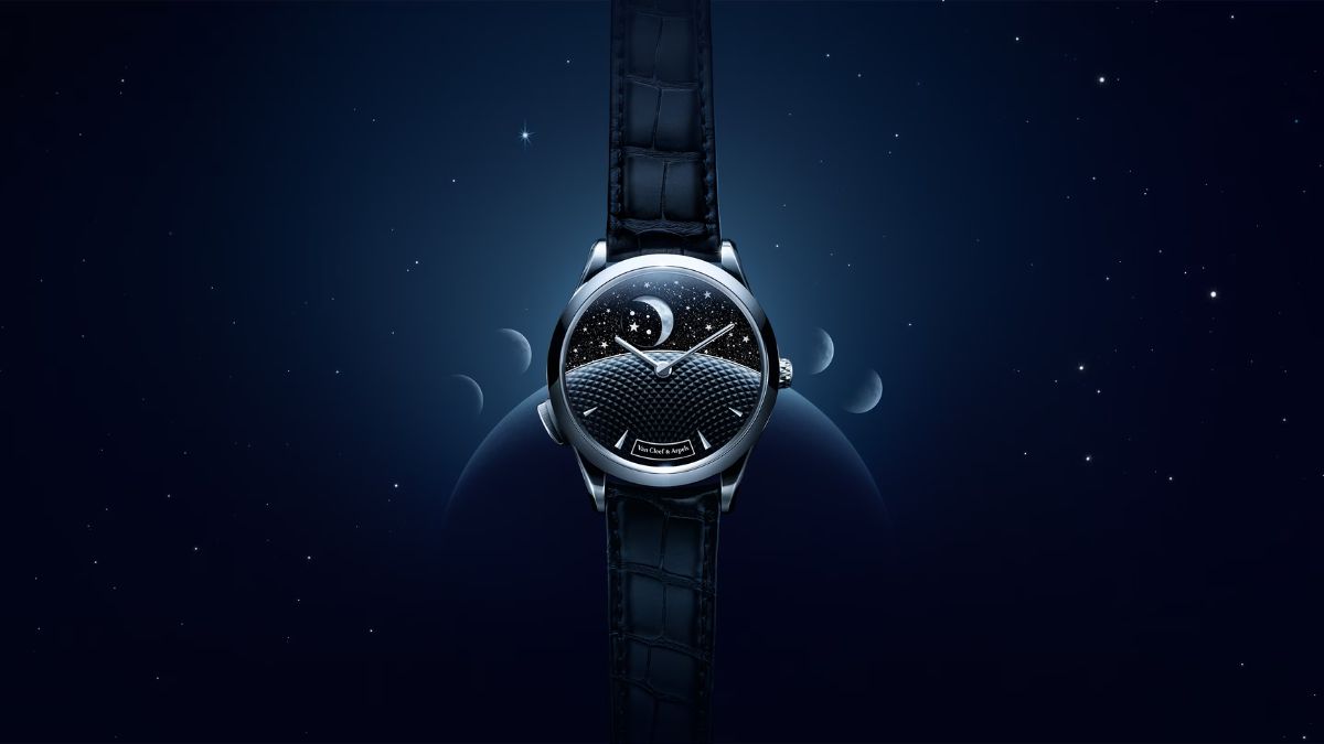 Mau dong ho Poetry of the Heavens tu Van Cleef & Arpels, lay cam hung tu bau troi.