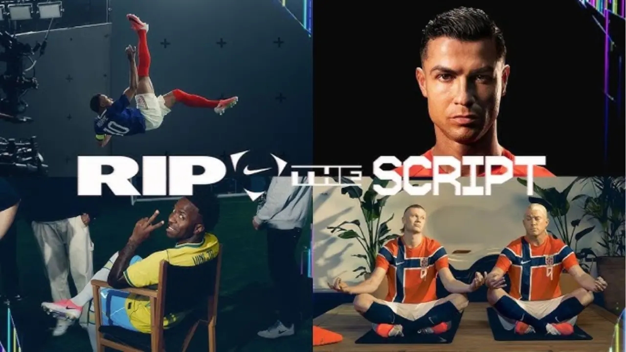 Hinh anh 1: Nike Rip The Script chien dich World Cup 2026 voi Ronaldo, Mbappe va cac ngoi sao