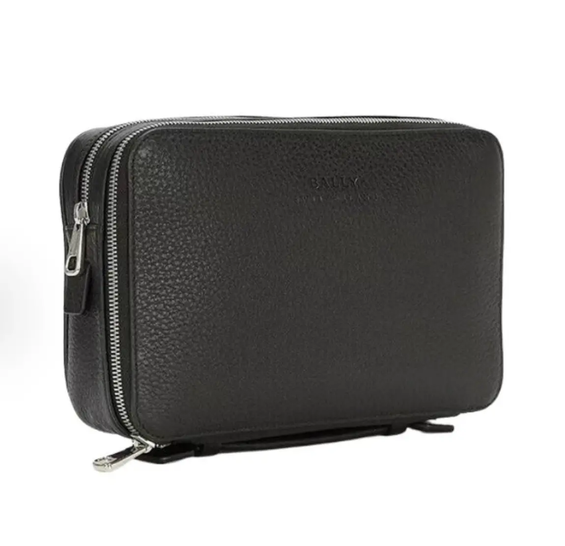 Alternative view of Túi Bally Leather Pouch 'Black' 6182404