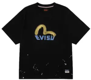 Áo Evisu Graffiti-Style Seagull 'Black' 2EAHTM5TS1159RXCT