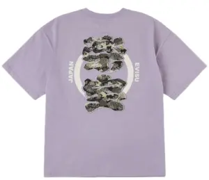 Áo Evisu Kanji Print 'Purple' 2ESHTM6TS1084RXCT