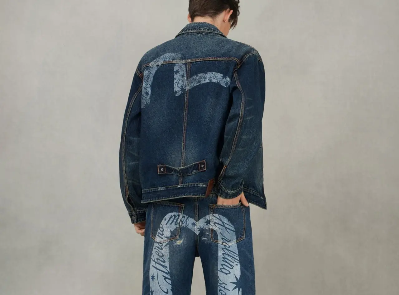 Alternative view of Áo Evisu GDC Denim Jacket 'Indigo' 2EAGDM5DJ6430RXDN