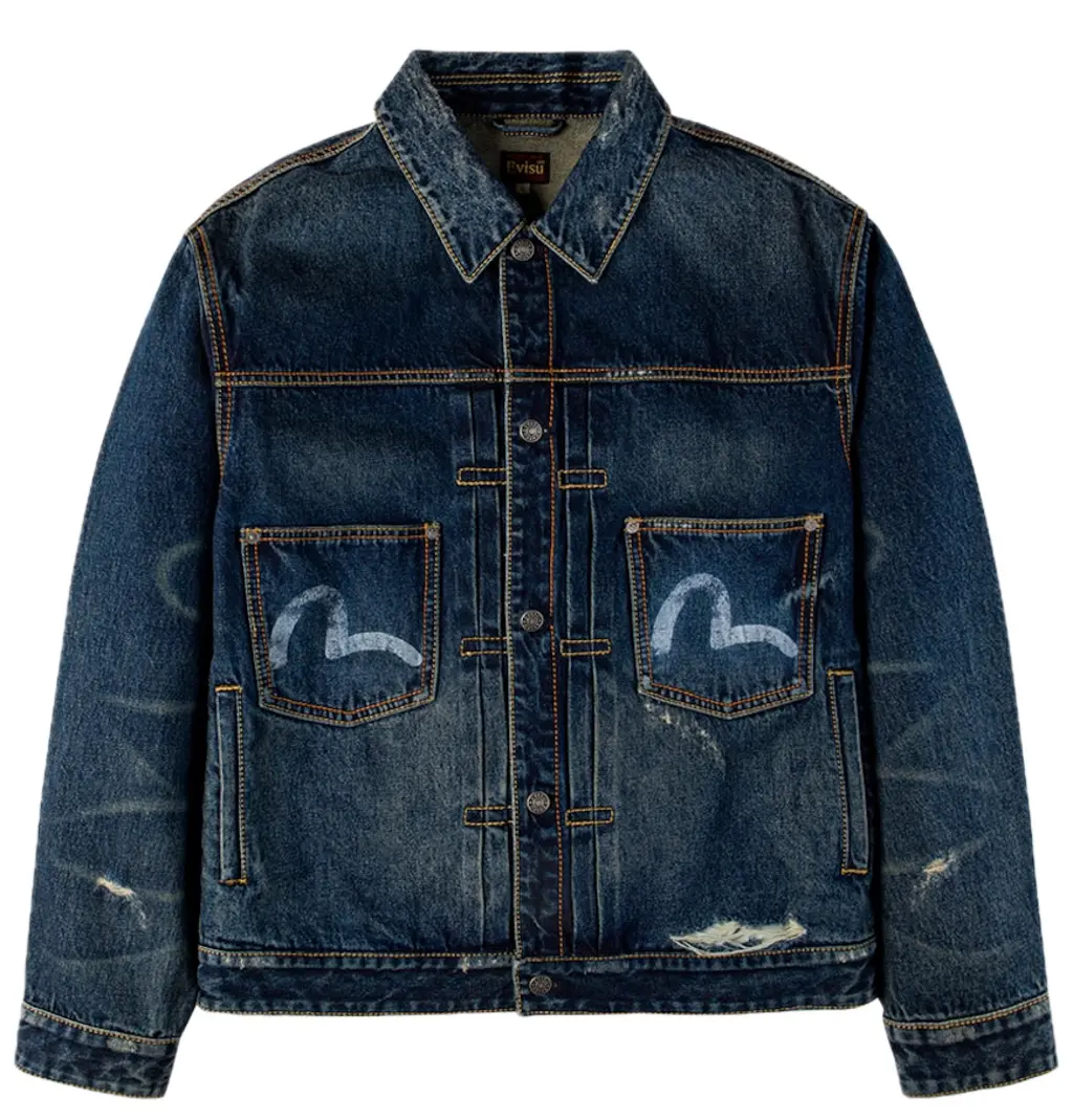 Áo Evisu GDC Denim Jacket 'Indigo' 2EAGDM5DJ6430RXDN