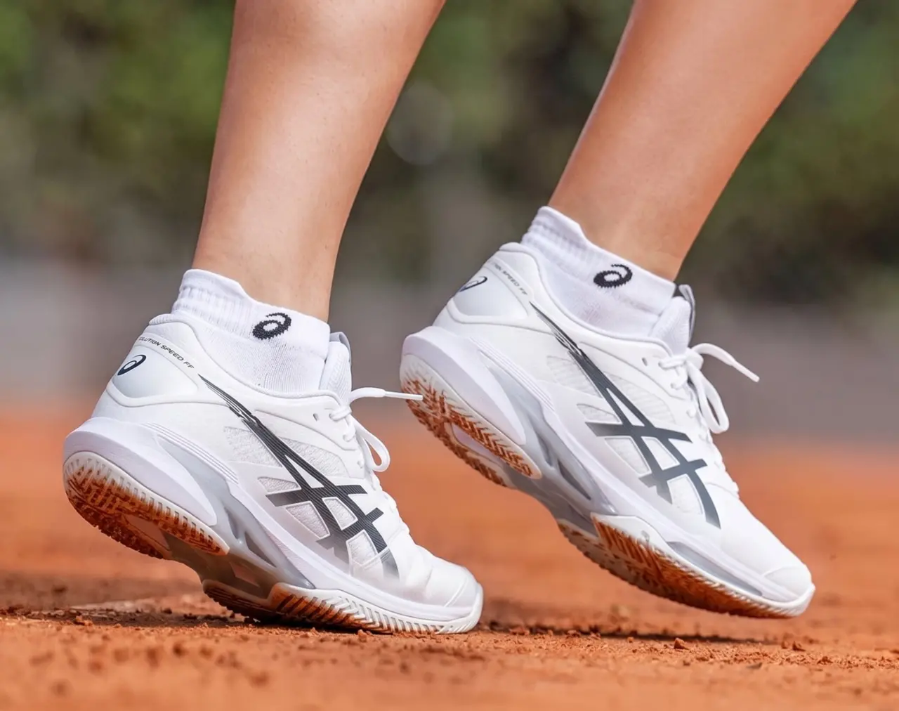 Giày Asics Solution Speed FF 4 'White Black' 1041A532-100 - Ảnh 3