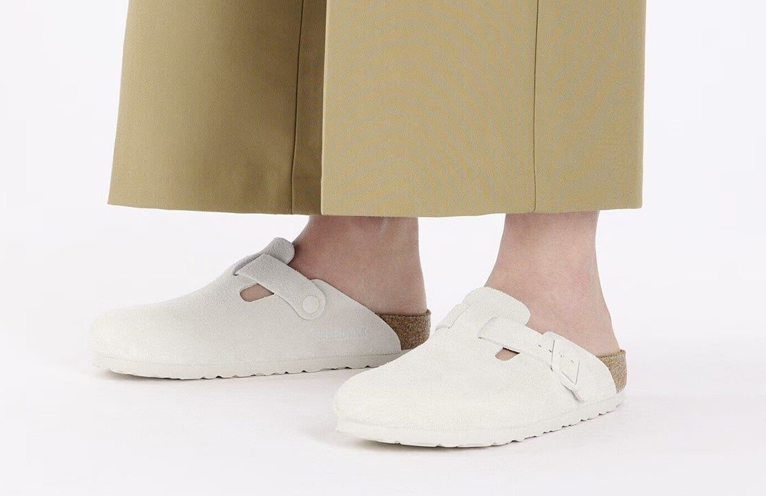 Alternative view of Dép Birkenstock Boston Soft Footbed 'White' 1027693