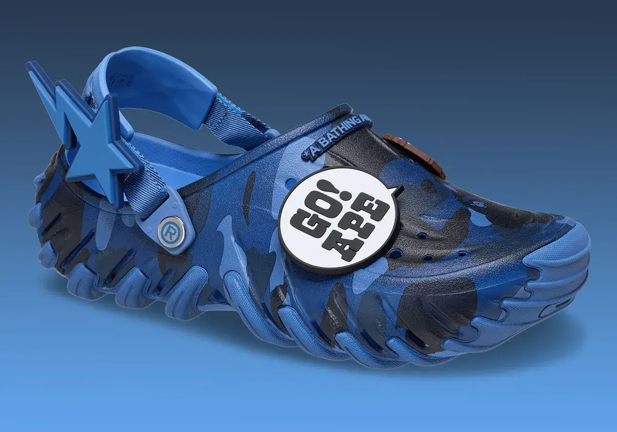 Alternative view of Dép BAPE x Crocs Echo RO Clog 'Powder Blue' 213140-4SN
