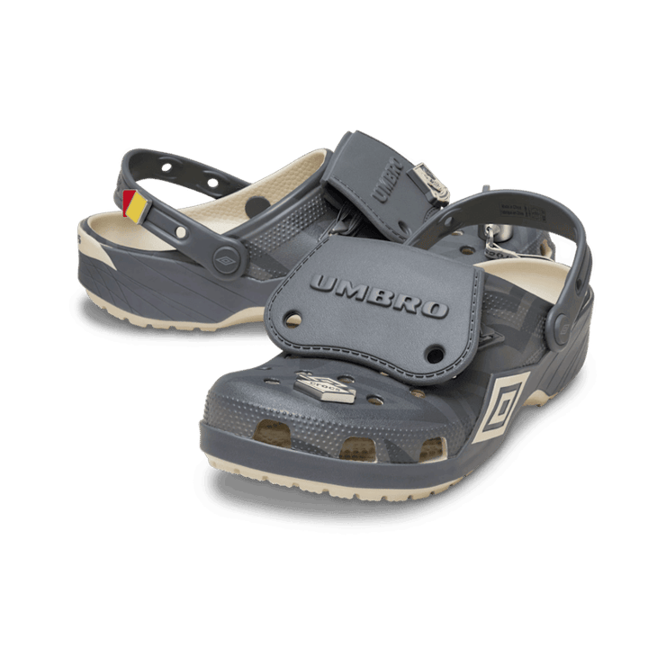Alternative view of Dép Crocs Classic Clog 'Umbro Bone Slate Grey' 213397