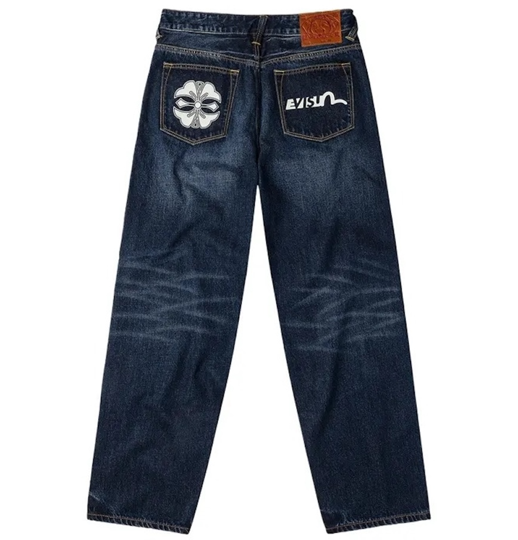 Quần Evisu Denim Jeans ‘Indigo’ 2EAHTM5JE105638DN
