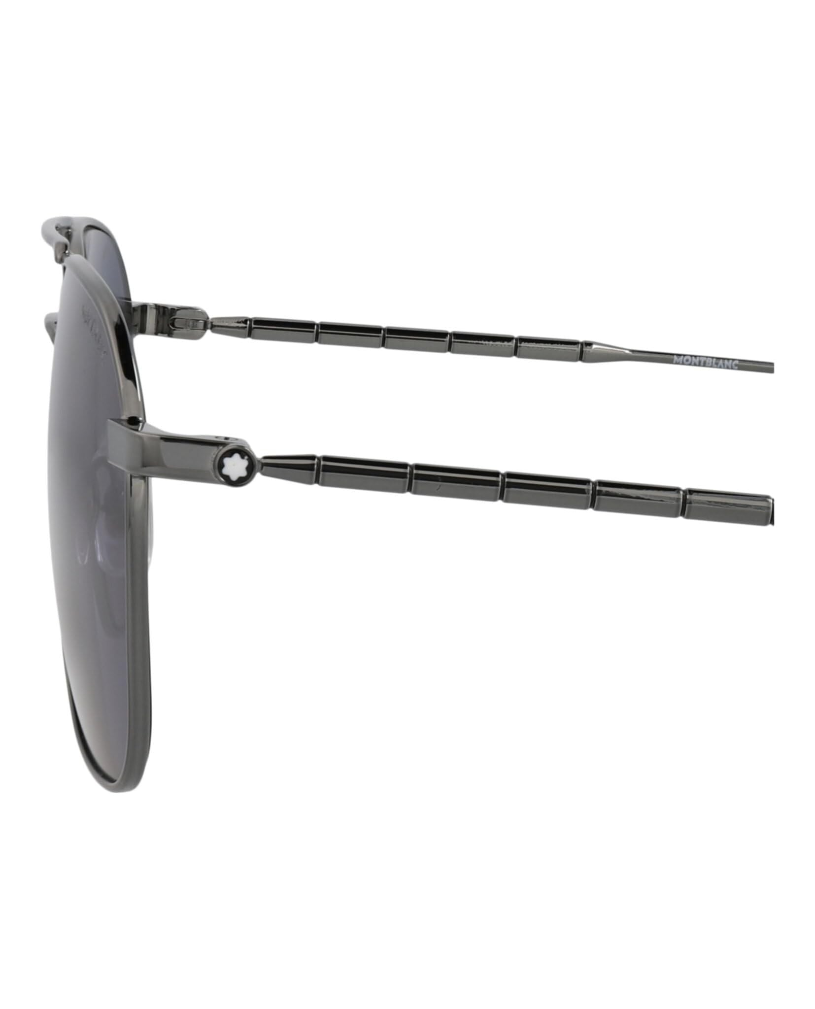 Alternative view of Kính MontBlanc Pilot Sunglasses 'Black' MB0214S00458