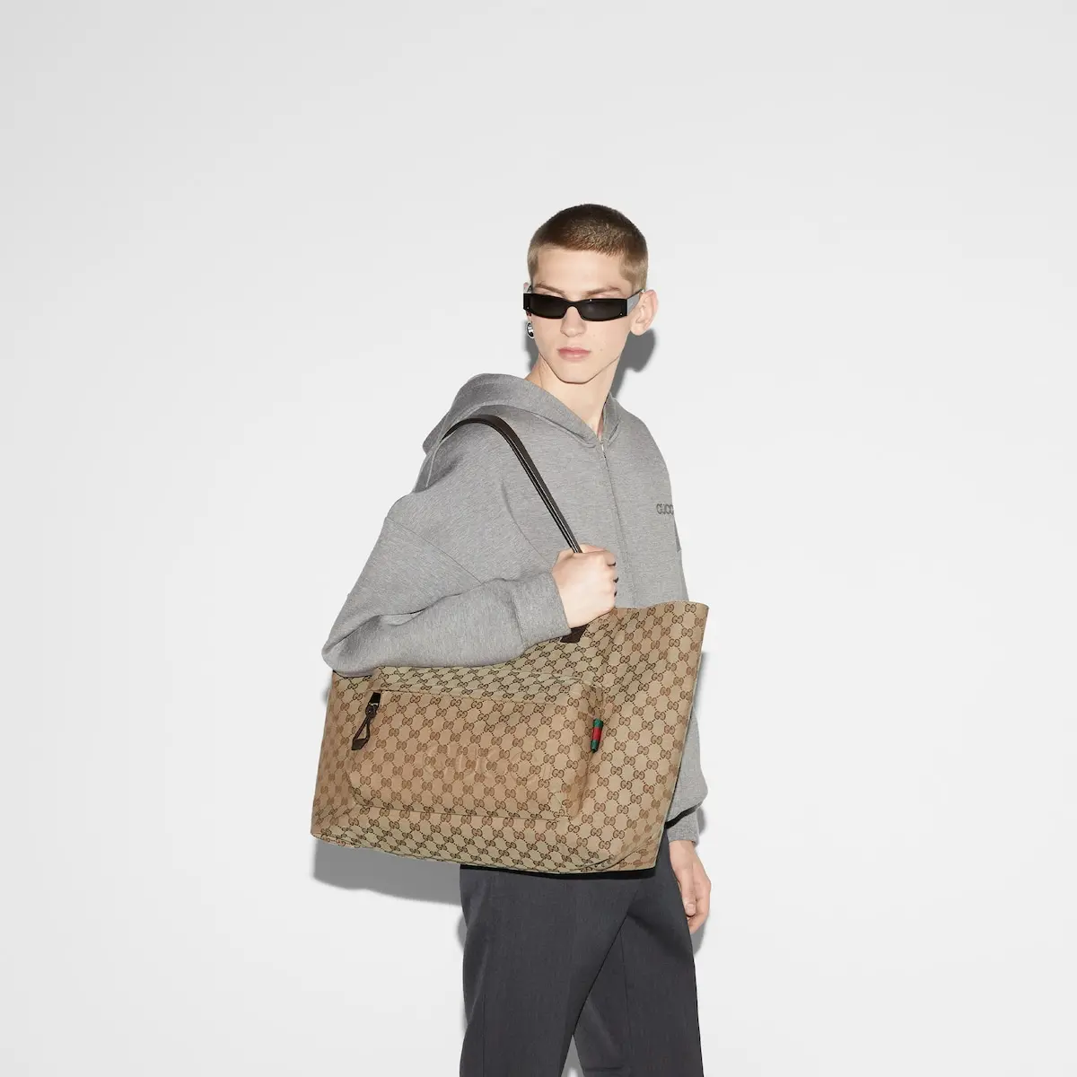 Alternative view of Túi Gucci Large GG Tote Bag ‘Beige’ ‎802166-FADUU-8657