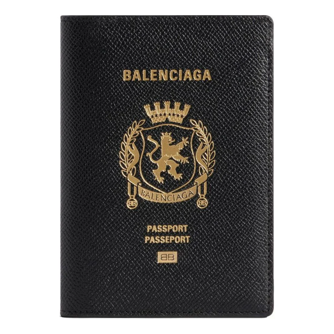Ví Balenciaga Passport Holder 'Black' 7877422AA3R1000