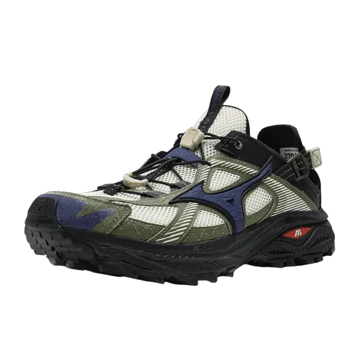 Alternative view of Giày Mizuno Racer Trail SE 'Black Green Blue' D1GH241901