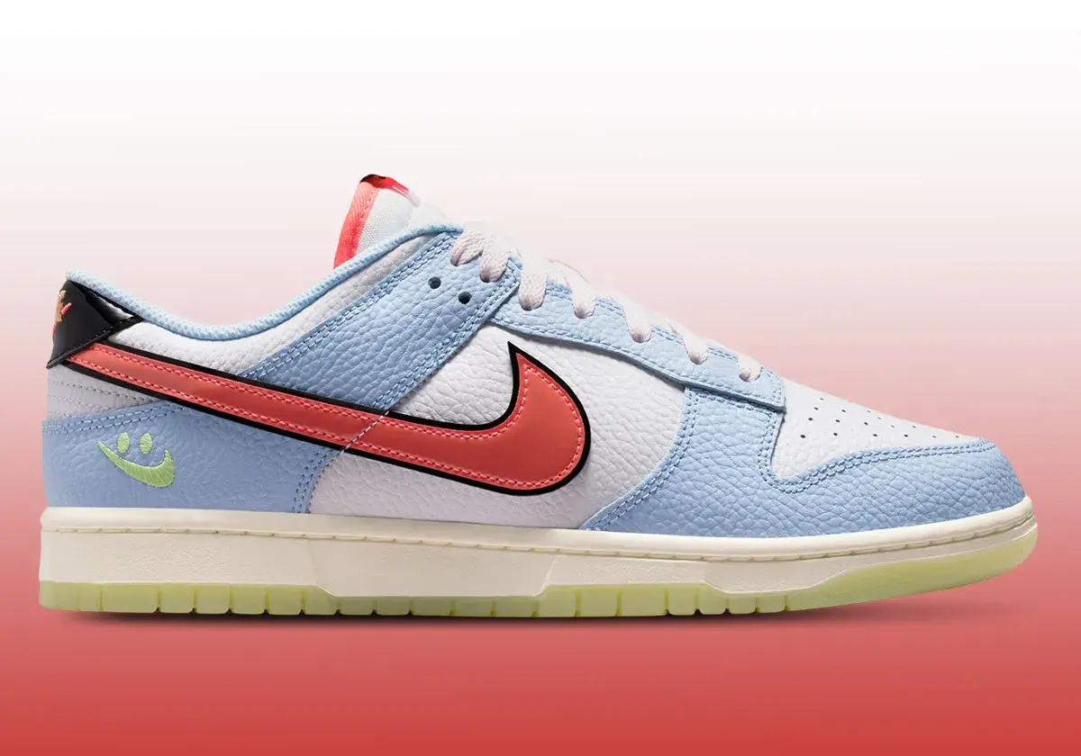 Alternative view of Giày Nike Dunk Low 'White Hydrogen Blue' IR0609-100