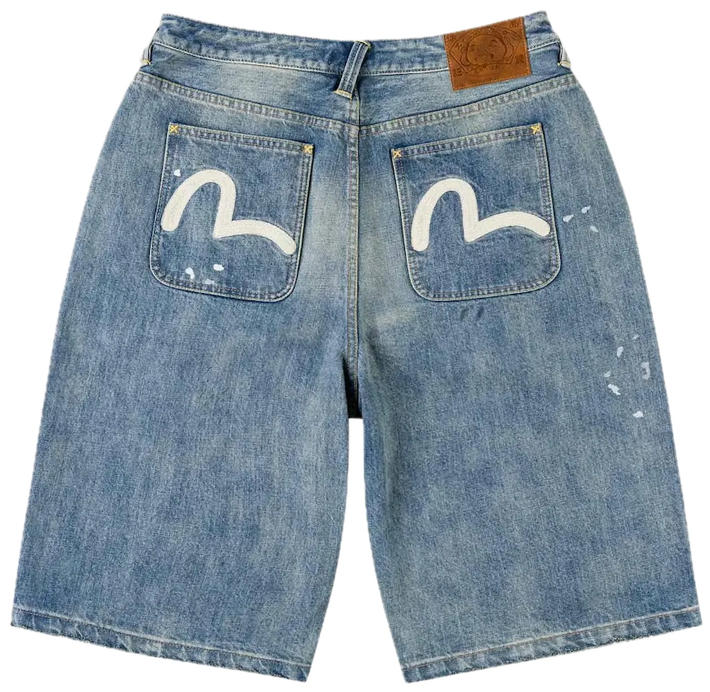 Quần Evisu Ink-Splash Seagull ‘Indigo’ 2ESEJM6DS6151RXDN