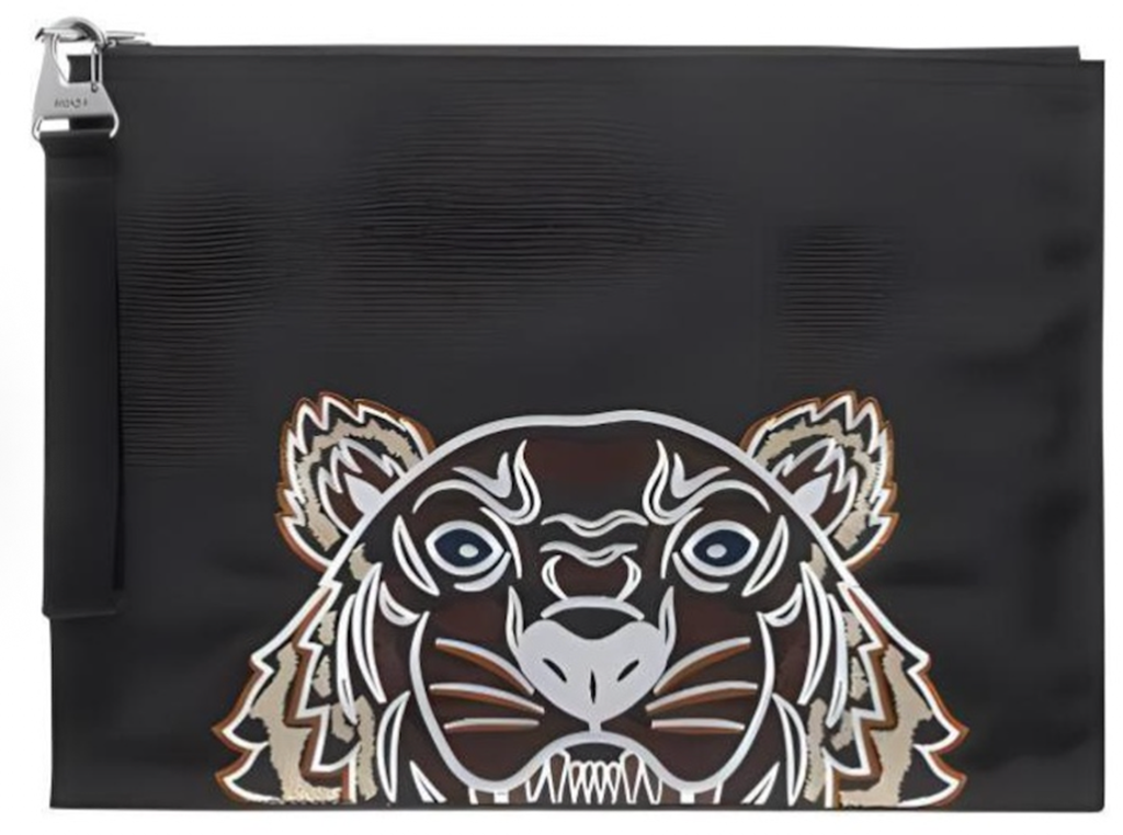 Túi Kenzo Canvas Tiger Logo Clutch ‘Black’ 5PM322F20-99G