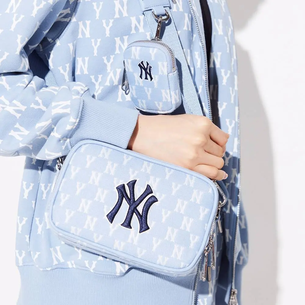 Alternative view of Túi MLB Mini Monogram Crossbody 'Blue Mint' 3ACRS022N-50BLL