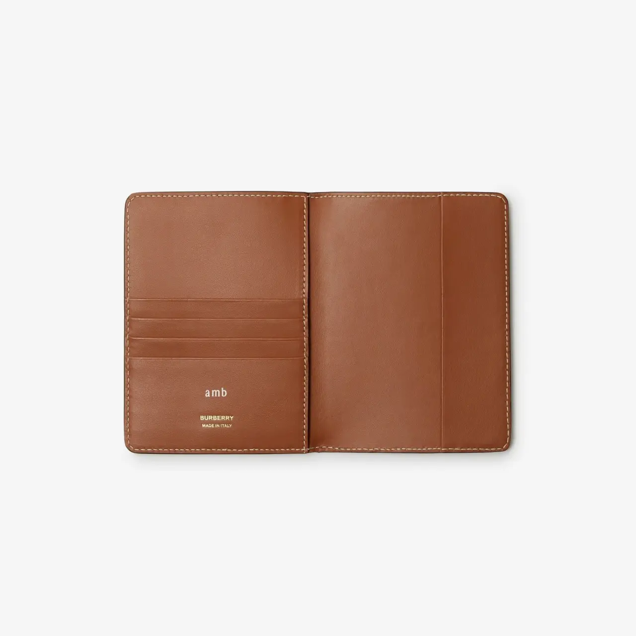 Alternative view of Ví Burberry Check Passport Holder 'Beige' 81107041