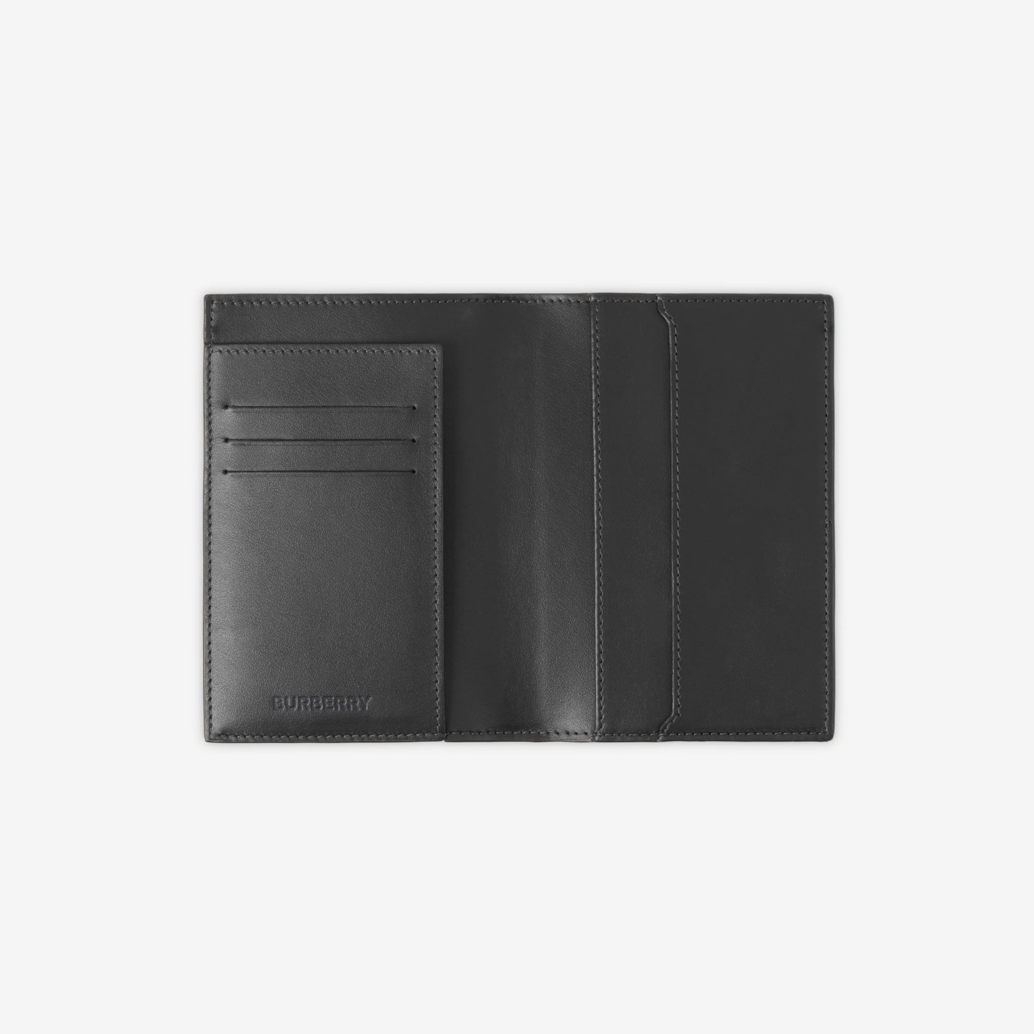 Alternative view of Ví Burberry Check Passport Holder ‘Grey’ 80732781