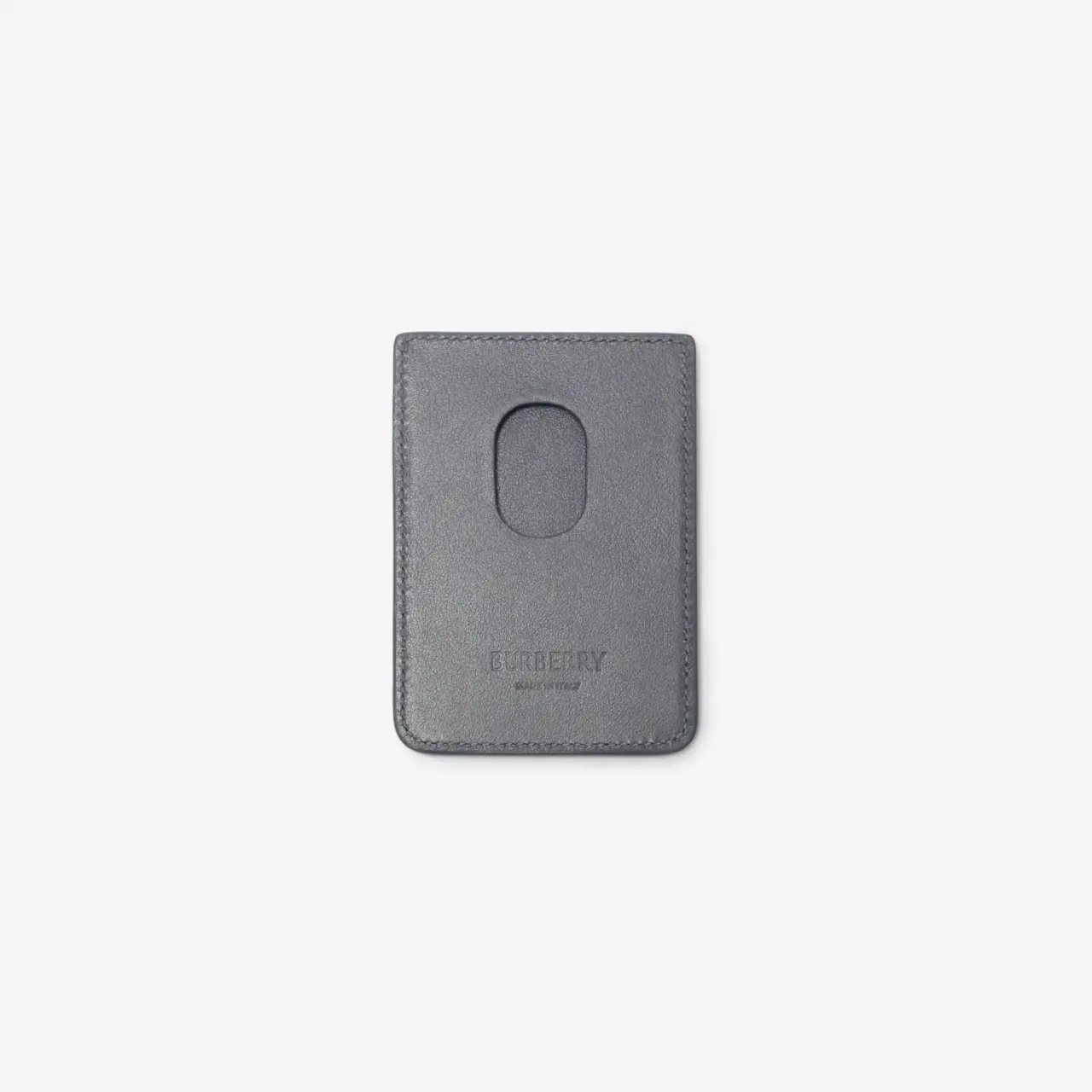 Alternative view of Ví Burberry Pop Check Magnetic Card Case ‘Grey’ 81234991